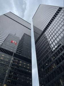 Royal Bank of Canada (RBC) and TD Canada Trust buildings representing mortgage rate comparison in July 2025