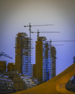 “New housing construction in Vancouver city skyline during June 2025”