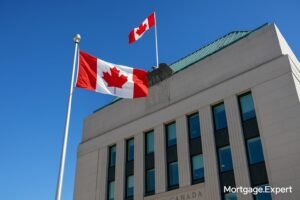 Canadian homeowners reviewing mortgage documents as Bank of Canada confirms 2% inflation target through 2026