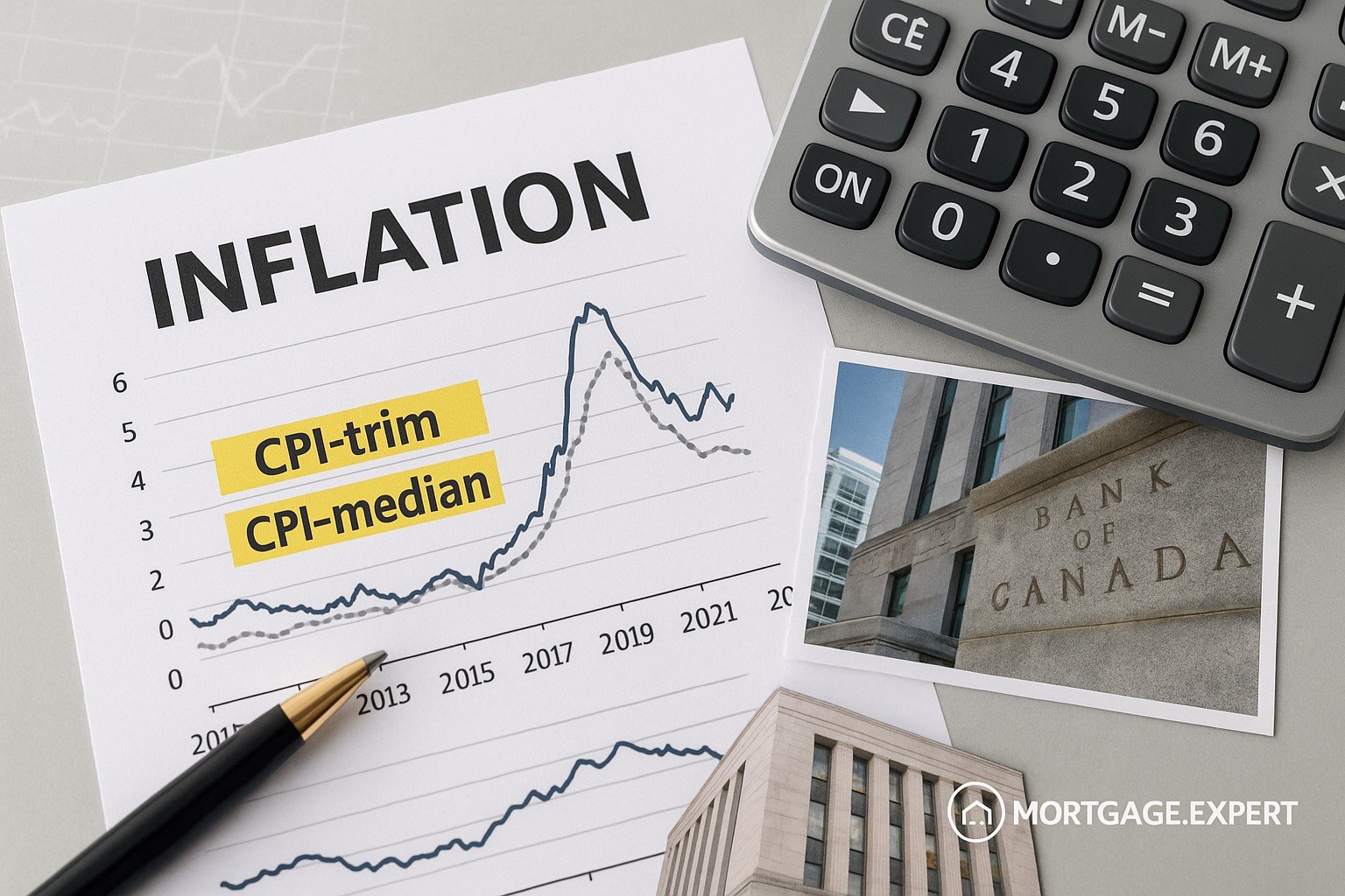 Bank of Canada inflation report highlighting CPI-trim and CPI-median measures”