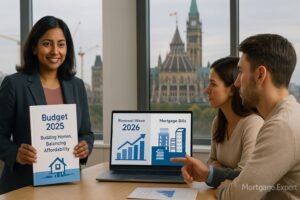 Finance Minister Anita Singh announces Budget 2025 housing plan while Canadians weigh renewal costs.